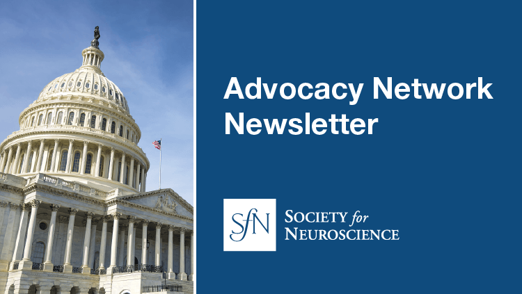 Advocacy Network Newsletter advertisement with photo of the US Capitol building