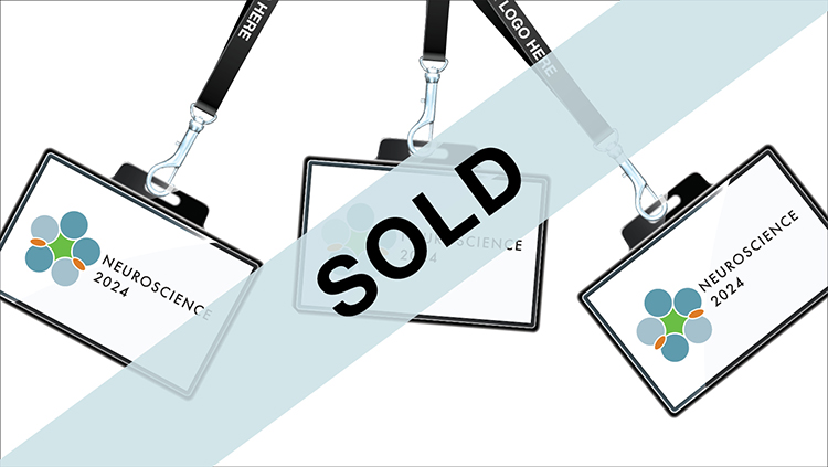 Example of Lanyard ad at Neuroscience 2024