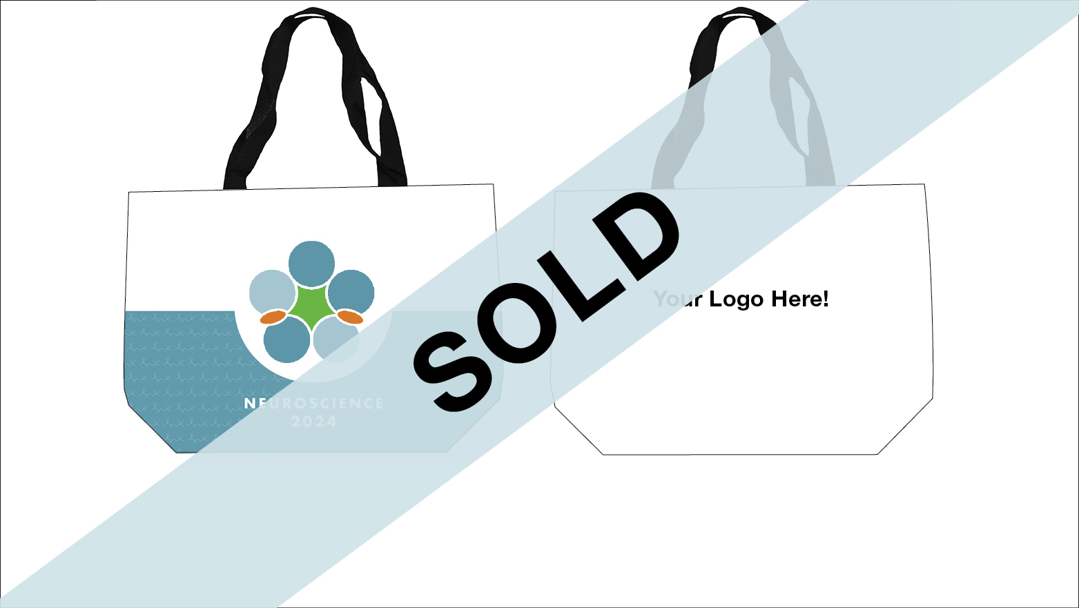Example of Tote Bag ad at Neuroscience 2024