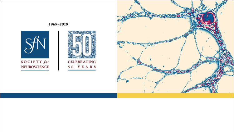generic science image and SfN 50th Anniversary logo