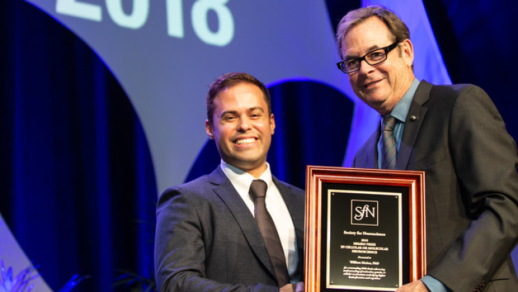 William Muñoz, PhD, of New York University, receives the Nemko Prize in Cellular or Molecular Neuroscience.